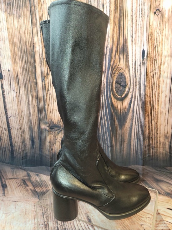 Ecco Shoes - ECCO Black stretchy knee high boots, NWT